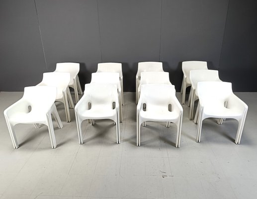 Gaudi Dining Chairs by Vico Magistretti for Artemide, 1970s, Set of 12-IRH-2027669