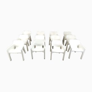 Gaudi Dining Chairs by Vico Magistretti for Artemide, 1970s, Set of 12-IRH-2027669