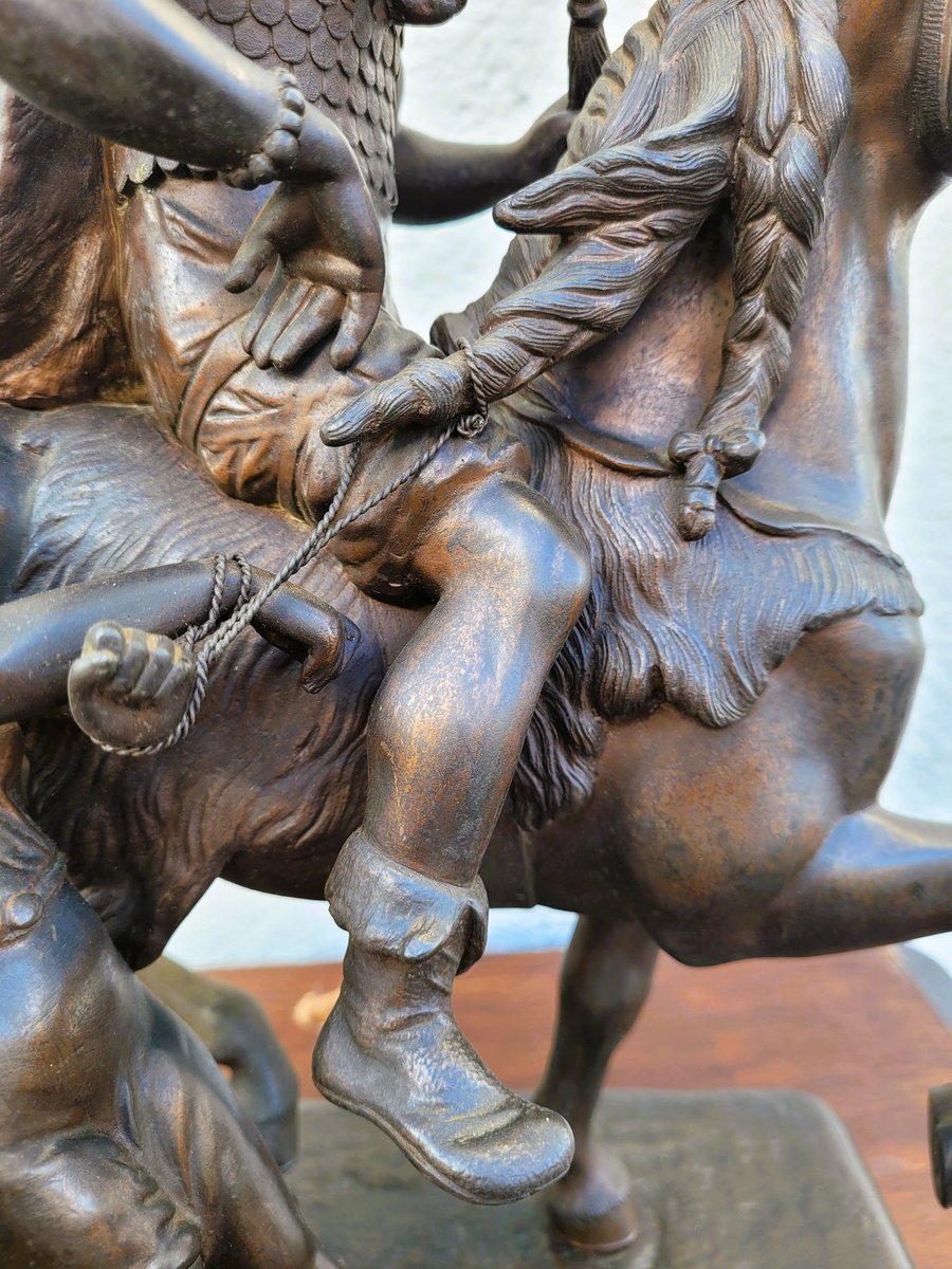 Gaulish Chef on Horseback, 19th Century, Bronze