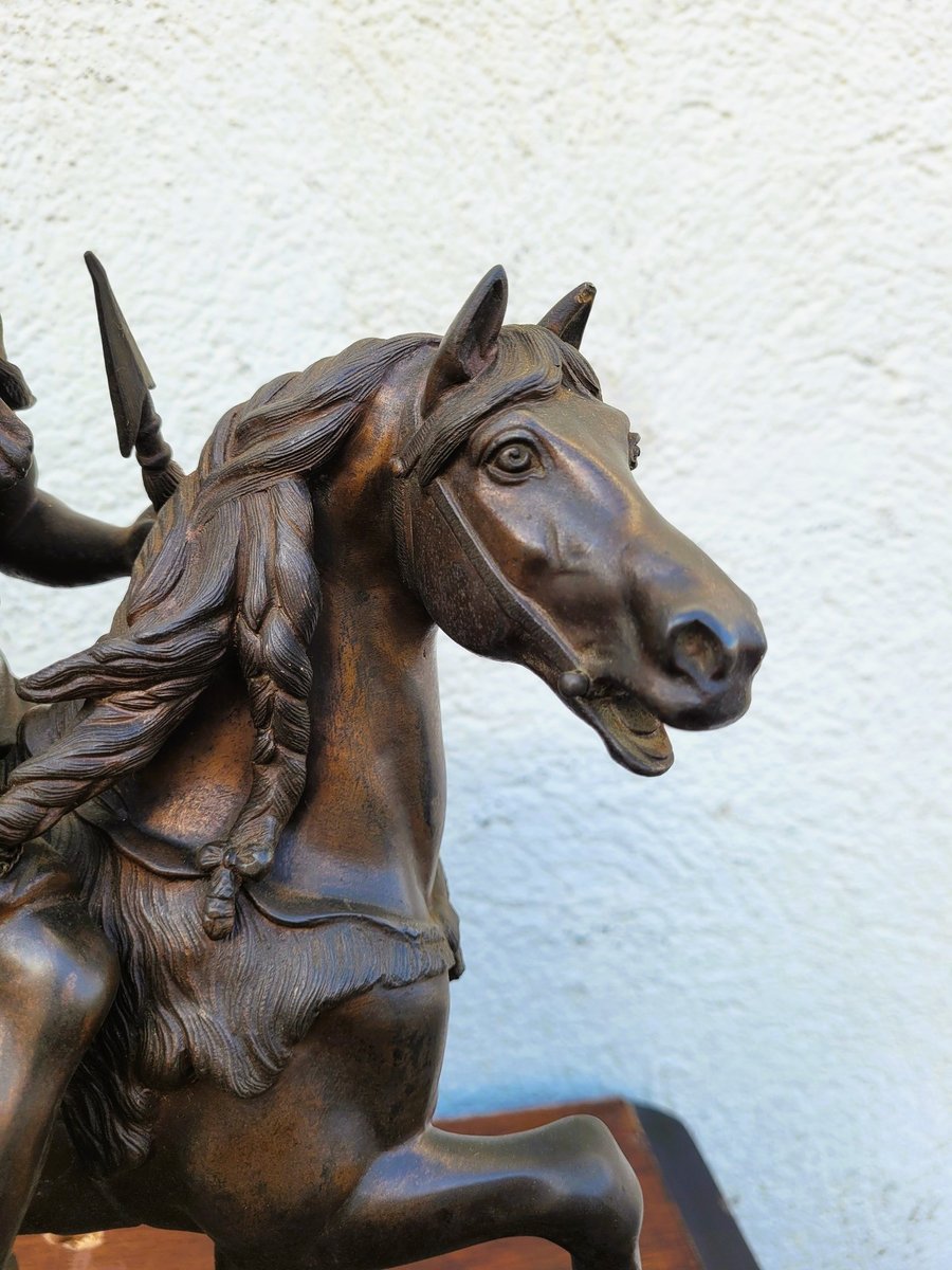 Gaulish Chef on Horseback, 19th Century, Bronze