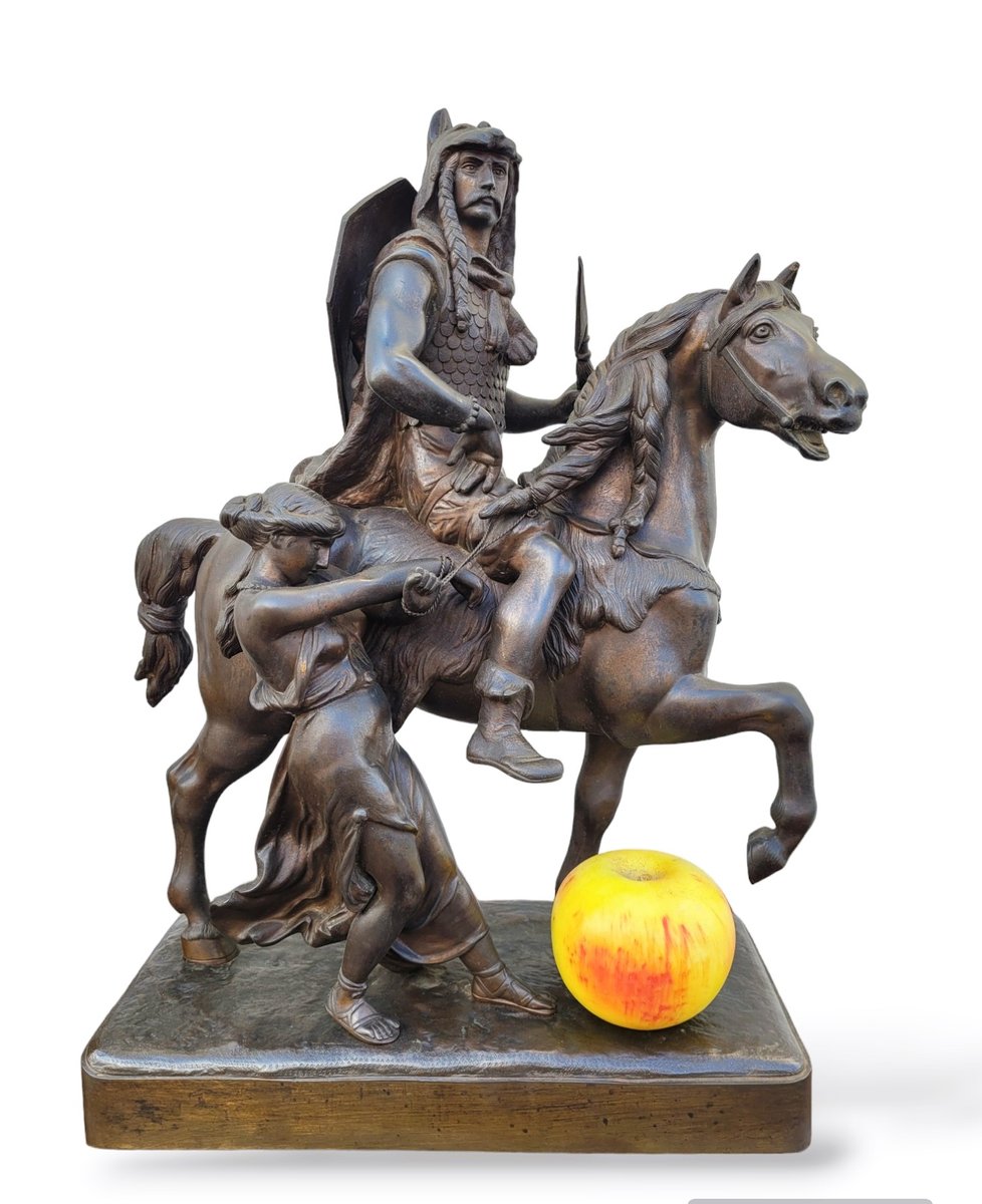 Gaulish Chef on Horseback, 19th Century, Bronze