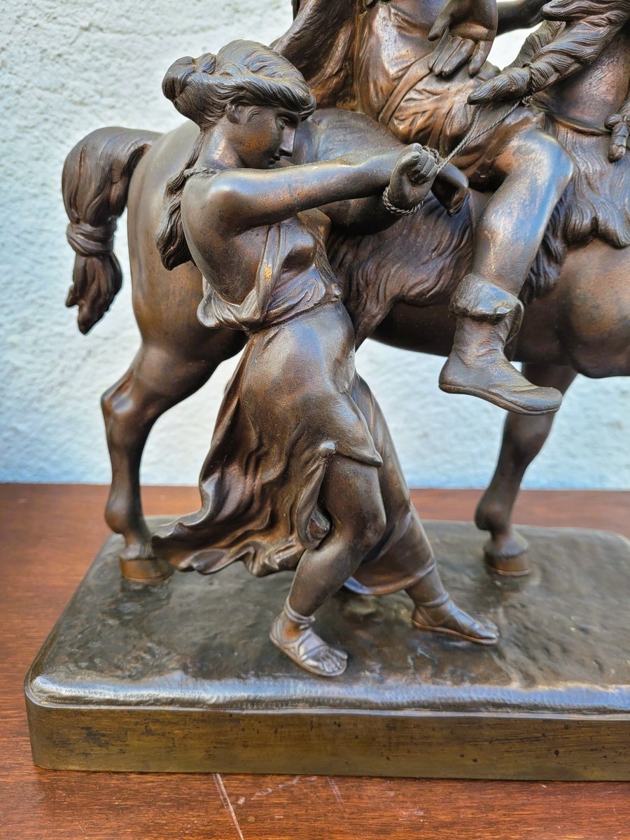 Gaulish Chef on Horseback, 19th Century, Bronze