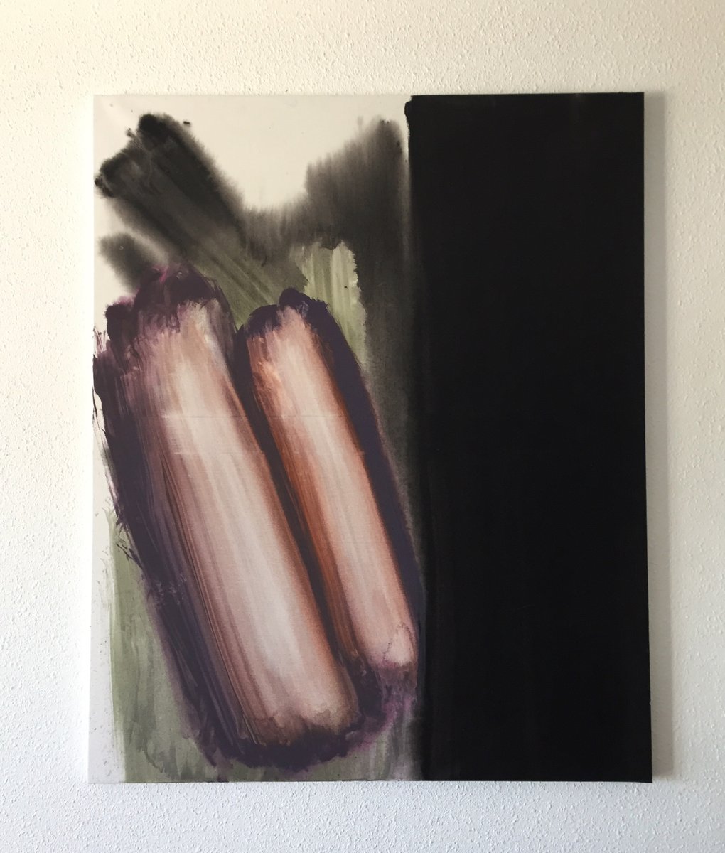 Gauthier Bruel, Aubergine, Acrylic on Canvas, 2024