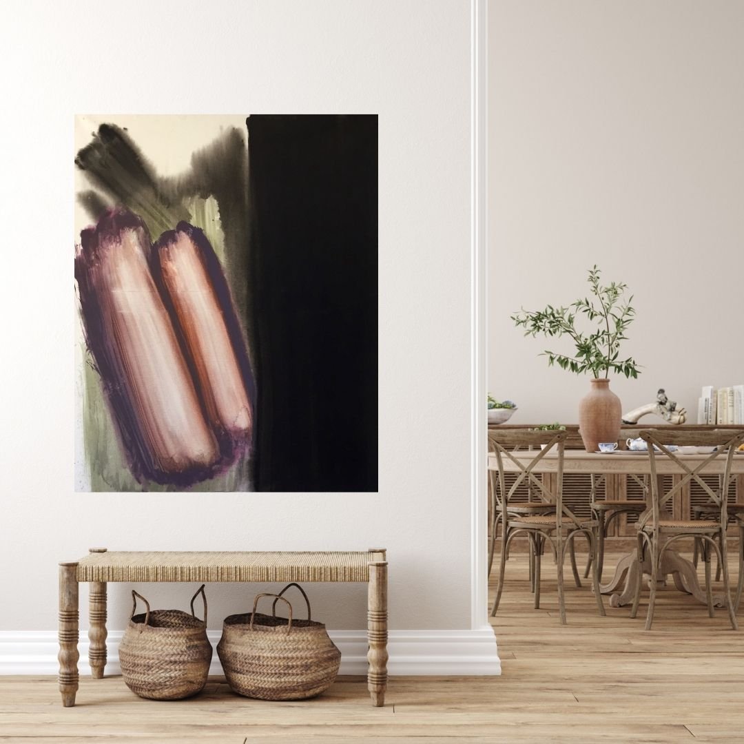 Gauthier Bruel, Aubergine, Acrylic on Canvas, 2024