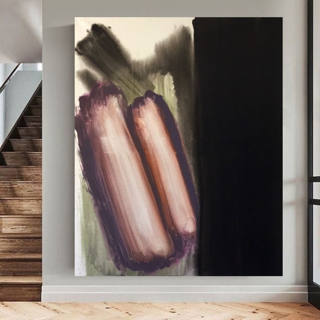 Gauthier Bruel, Aubergine, Acrylic on Canvas, 2024