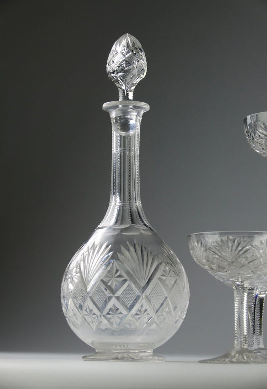 Gavarni Model Crystal Service, 1800s, Set of 47