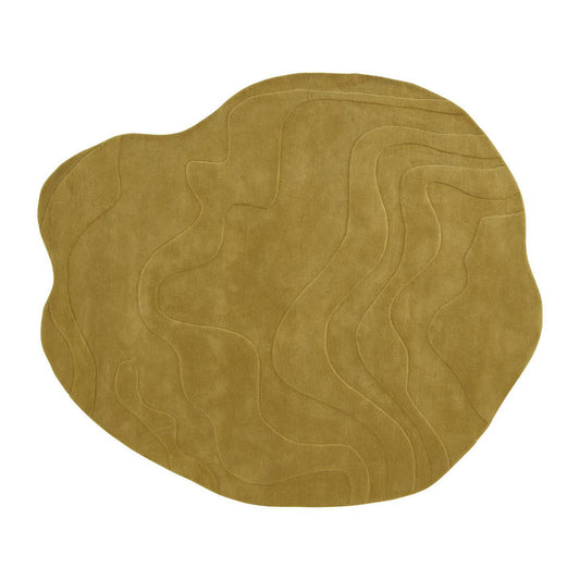 Gavrinis 3 - Solid-Color Handmade Wool Rug by Ligne Roset #MUSTARD