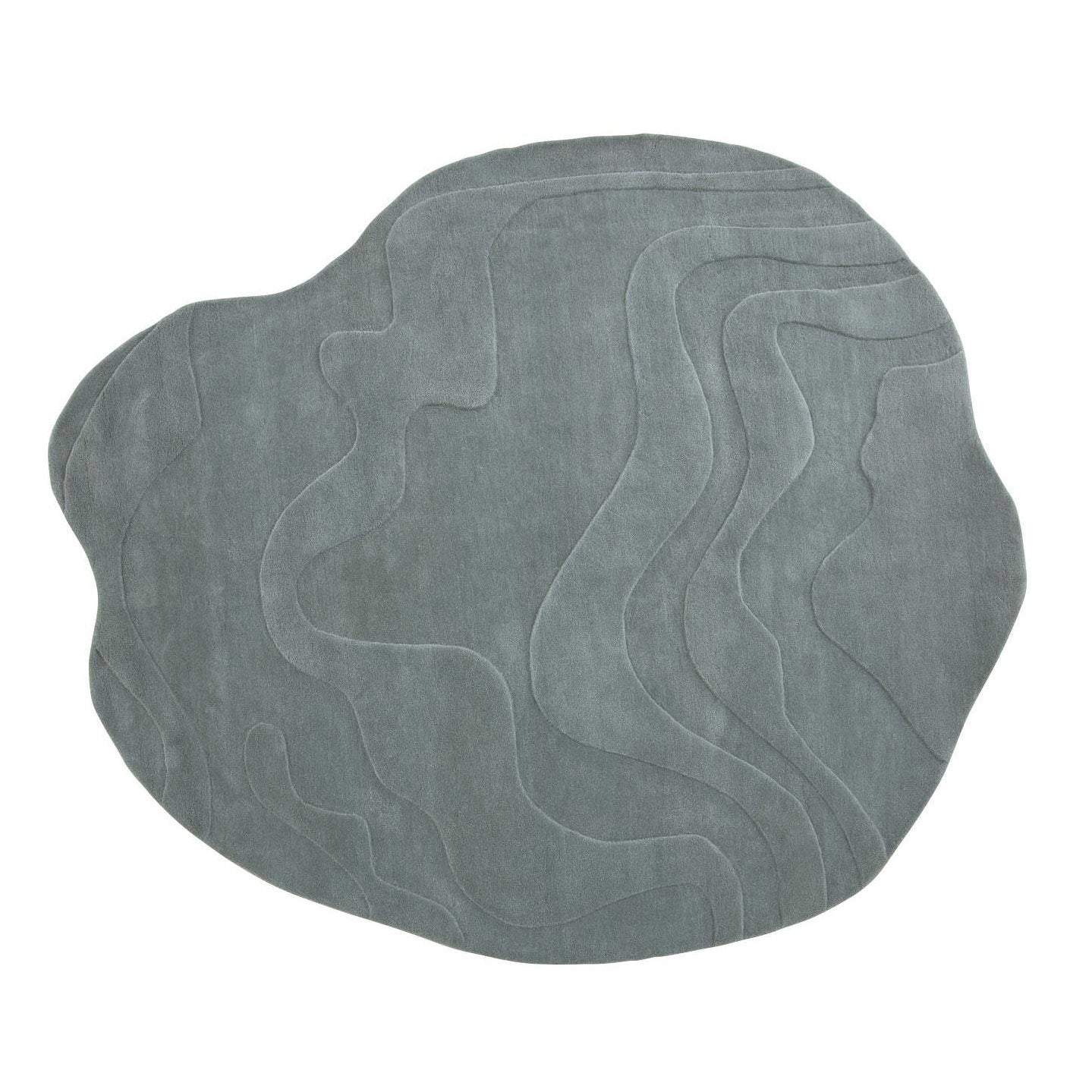 Gavrinis 3 - Solid-Color Handmade Wool Rug by Ligne Roset #GREY BLUE