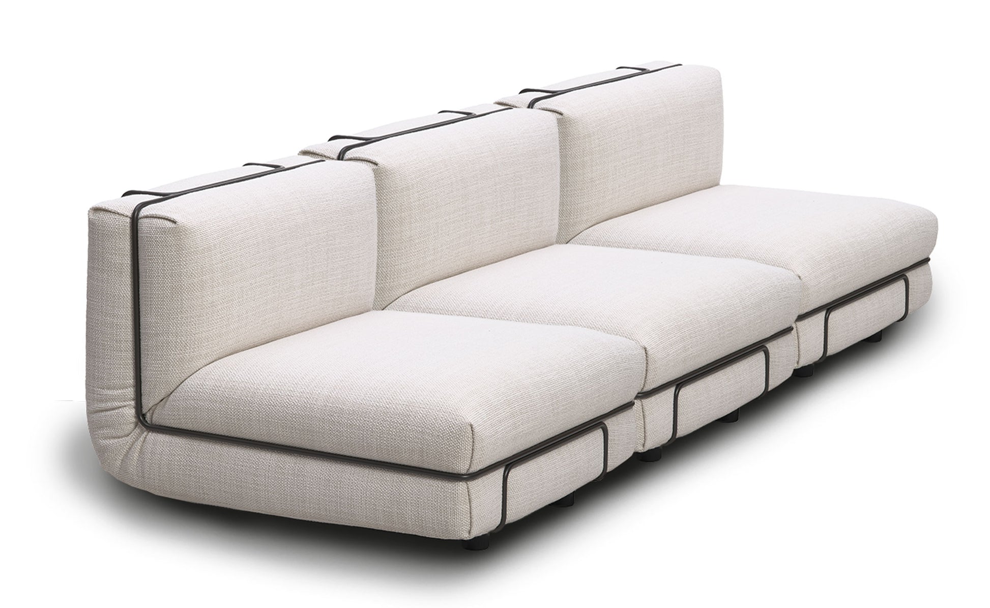 GB LOUNGE - Corner module with armrest (composition view)