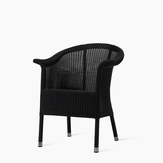 Lloyd Loom Garden Chair With Armrests Kenzo by Vincent Sheppard #Black