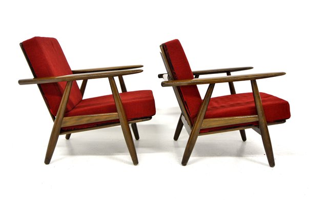 GE 240 Cigar Chairs & Sofa by Hans J. Wegner, Denmark, 1960s, Set of 3-GEK-1435907