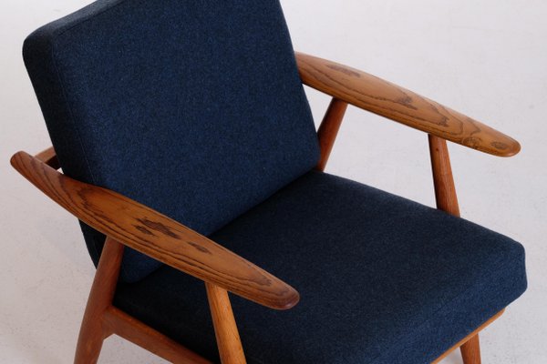 GE 240 Cigar Easy Chairs in Oak by Hans J. Wegner, 1950s, Set of 2-QU-1706907