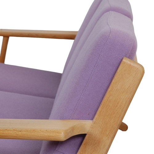 Ge-290 3-Seater Sofa in Purple Fabric by Hans Wegner, 1990s