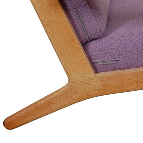 Ge-290 3-Seater Sofa in Purple Fabric by Hans Wegner, 1990s