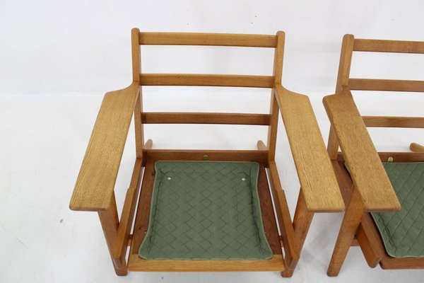 GE 290 Armchairs in Oak attributed to Hans J. Wegner for Getama, Denmark, 1960s, Set of 2-TZ-1793293