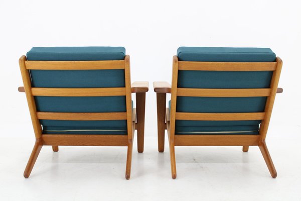 GE 290 Armchairs in Oak attributed to Hans J. Wegner for Getama, Denmark, 1960s, Set of 2-TZ-1793293