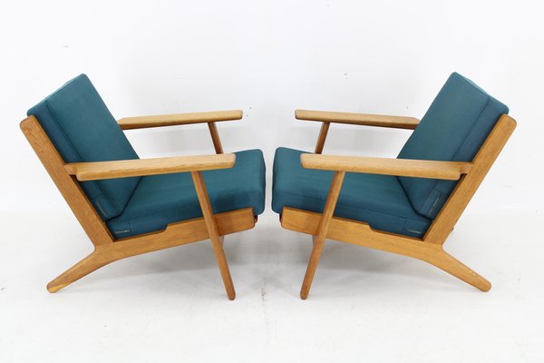 GE 290 Armchairs in Oak attributed to Hans J. Wegner for Getama, Denmark, 1960s, Set of 2-TZ-1793293