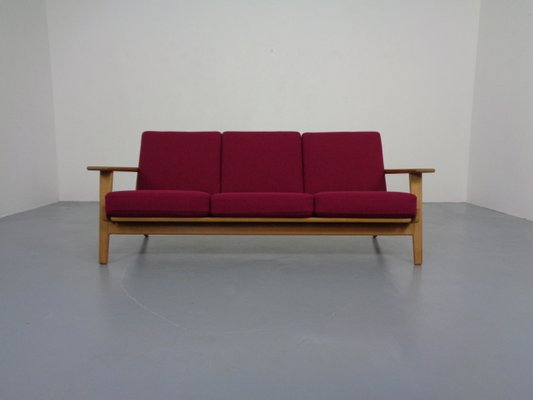 GE 290 Oak Sofa with Kvadrat Hallingdal by Hans J. Wegner for Getama, 1960s-RDW-1374418