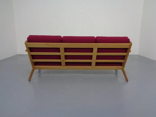 GE 290 Oak Sofa with Kvadrat Hallingdal by Hans J. Wegner for Getama, 1960s-RDW-1374418