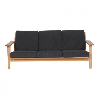 GE-290 Sofa in Dark Grey Fabric by Hans J. Wegner for Getama-MTD-1400740