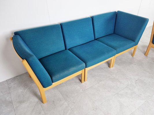 GE280 Modular Sofa by Hans Wegner for Getama, 1980s, Set of 5-IRH-1312640