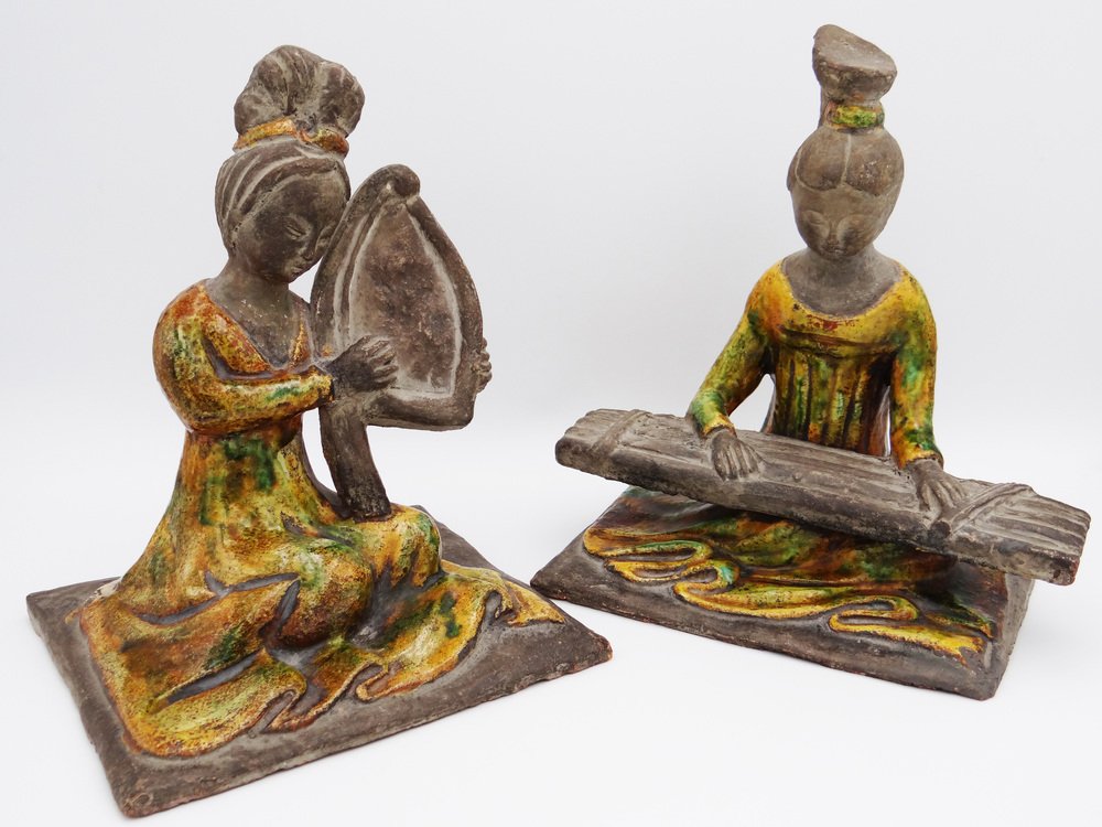 Geisha Figurines by Zaccagnini, 1950s, Set of 2-RKF-1742818