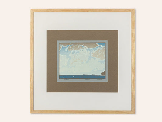 Geltring Bay, 1979, Color Serigraph on Paper, Framed