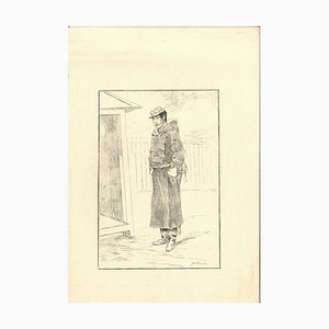 Gendarme - Original Etching on Japan Paper by G. F. Bigot - Tokyo 1886-ZCI-754970