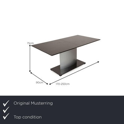 Genoa Black Stone Dining Table from Musterring-RQW-2023808