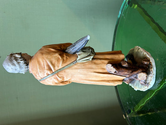 Gentleman Figurine with Hat and Umbrella from Capodimonte, 1920s