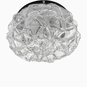 Geometric 3D Flush Mount in Glass, Germany, 1960s-KQB-1757093