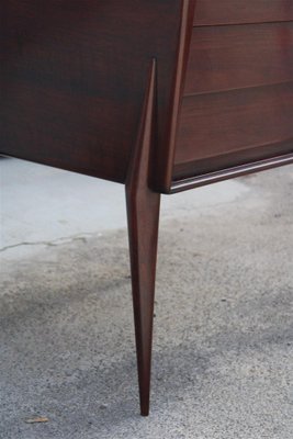 Geometric Bar Cabinet in Italian Walnut in the style of Ico Parisi, 1950s-EH-1702317