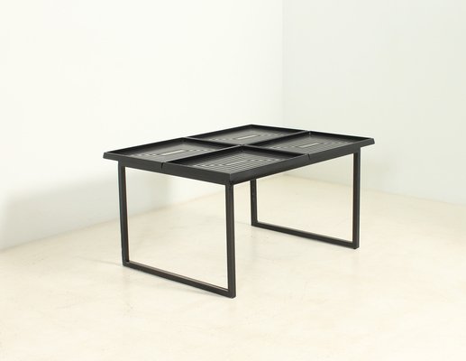 Geometric Coffee Table with Loose Trays, 1980s-UB-1797275