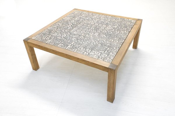 Geometric Granite Coffee Table by Rik Vermeersch, 1980s-SES-736656