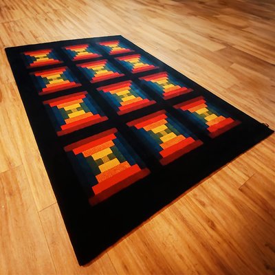 Geometric Rug in Wool by Missoni for T&J Vestor, 1980s-YHS-2028119