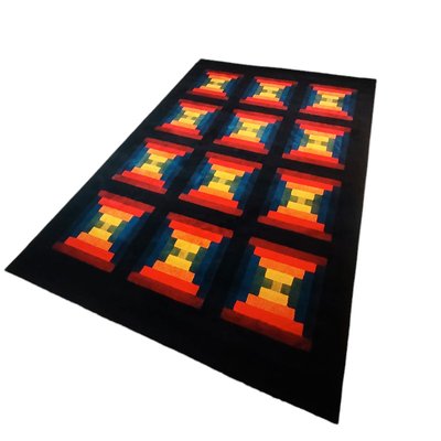 Geometric Rug in Wool by Missoni for T&J Vestor, 1980s-YHS-2028119