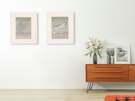 Geometric Studies, Print on Paper, Framed, Set of 2-GPP-1126536