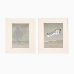 Geometric Studies, Print on Paper, Framed, Set of 2-GPP-1126536