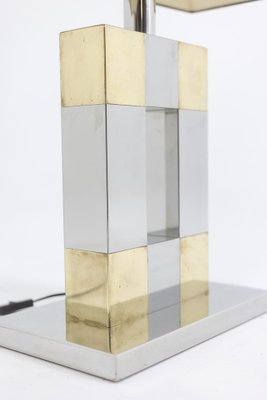 Geometric Table Lamp in Silver and Gold Metal, 1970s-CEJ-1807401