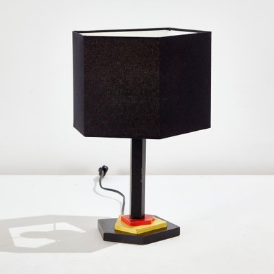 Geometric Wooden Table Lamp-CI-1161567