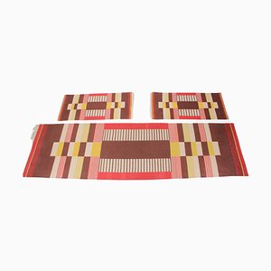 Geometric Wool Rugs by Antonín Kybal, 1940s, Set of 3-TZ-1262915