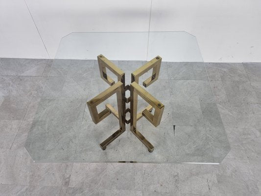 Geometrical Brass Dining Table, 1970s-IRH-1262103