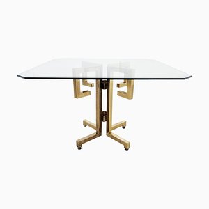 Geometrical Brass Dining Table, 1970s-IRH-1262103