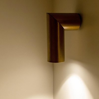 Geometrical Brass Sconces by Nanda Vigo for Arredoluce, Italy, 1970s-VDW-839045