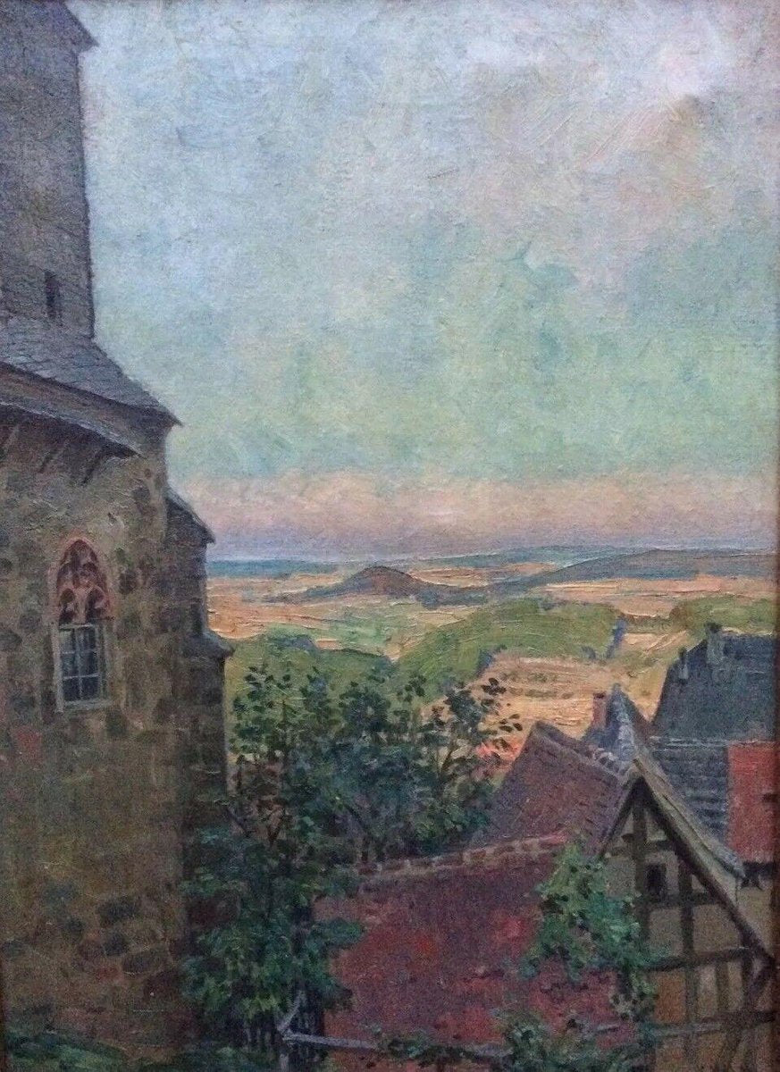 Georg Healing, Lauterbach Rhon Fulda, Oil on Canvas