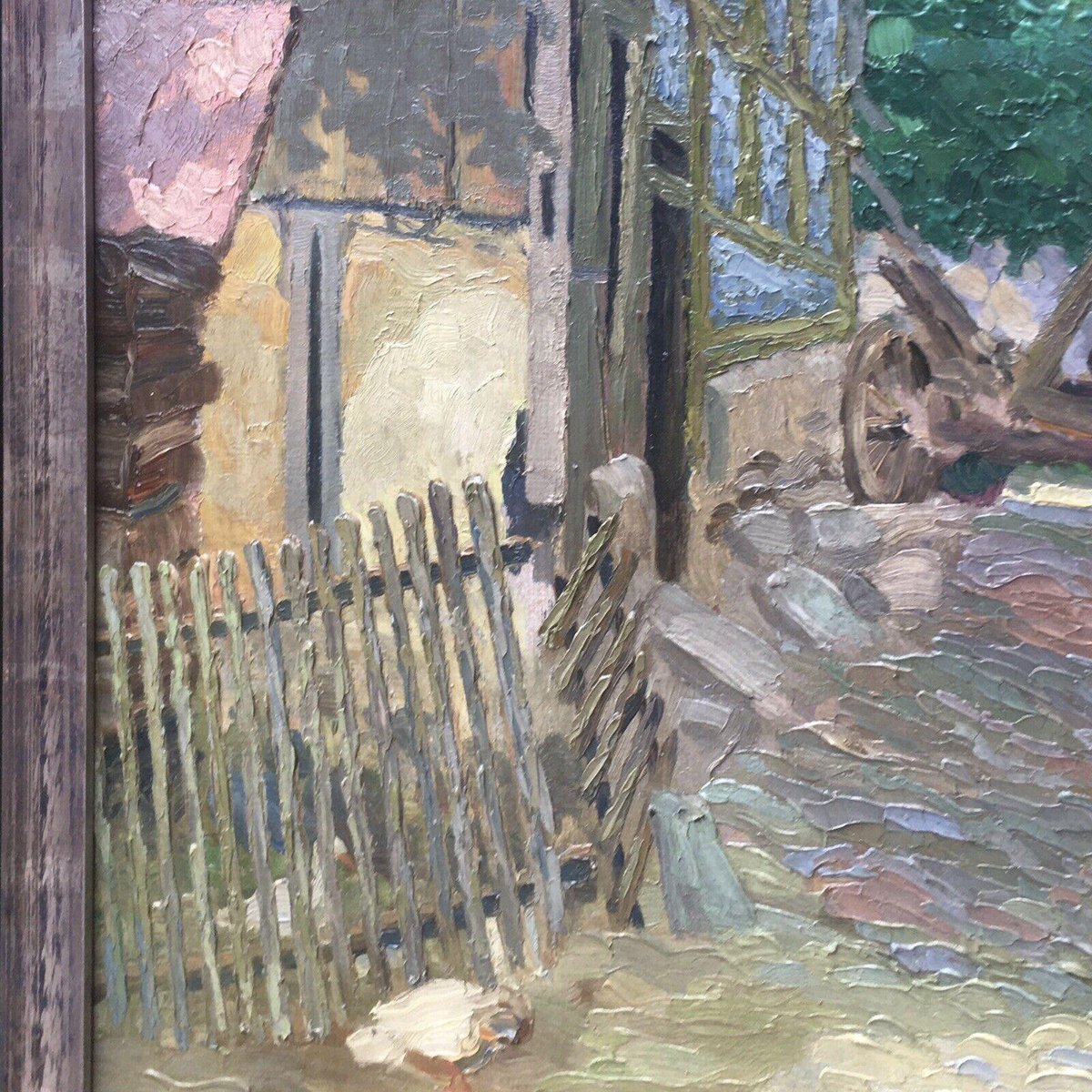 Georg Höhmann, The Bag Station In Willingshausenm, Oil Painting