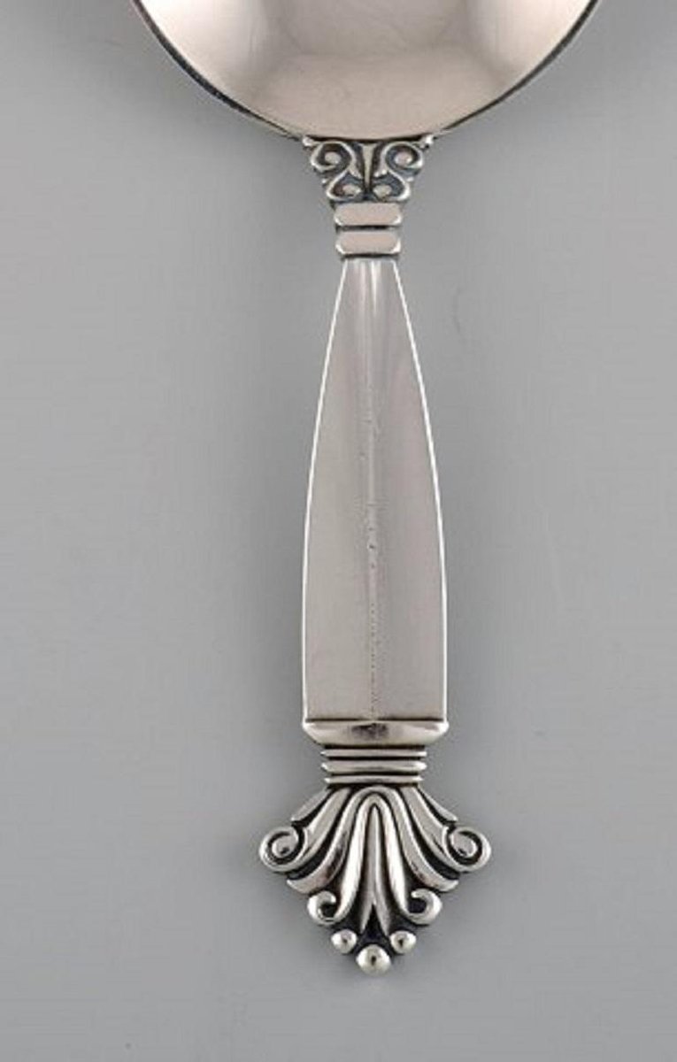 Georg Jensen Acanthus Jam Spoon In Sterling Silver