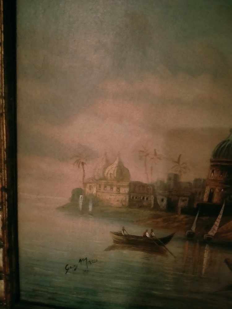 Georg Macco, Cairo, 1901, Tempera, Framed