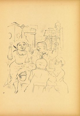 George Grosz, Engagement, Original Lithograph, 1923-ZCI-2024804