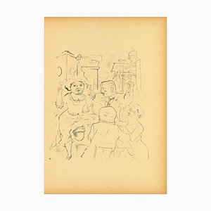 George Grosz, Engagement, Original Lithograph, 1923-ZCI-2024804